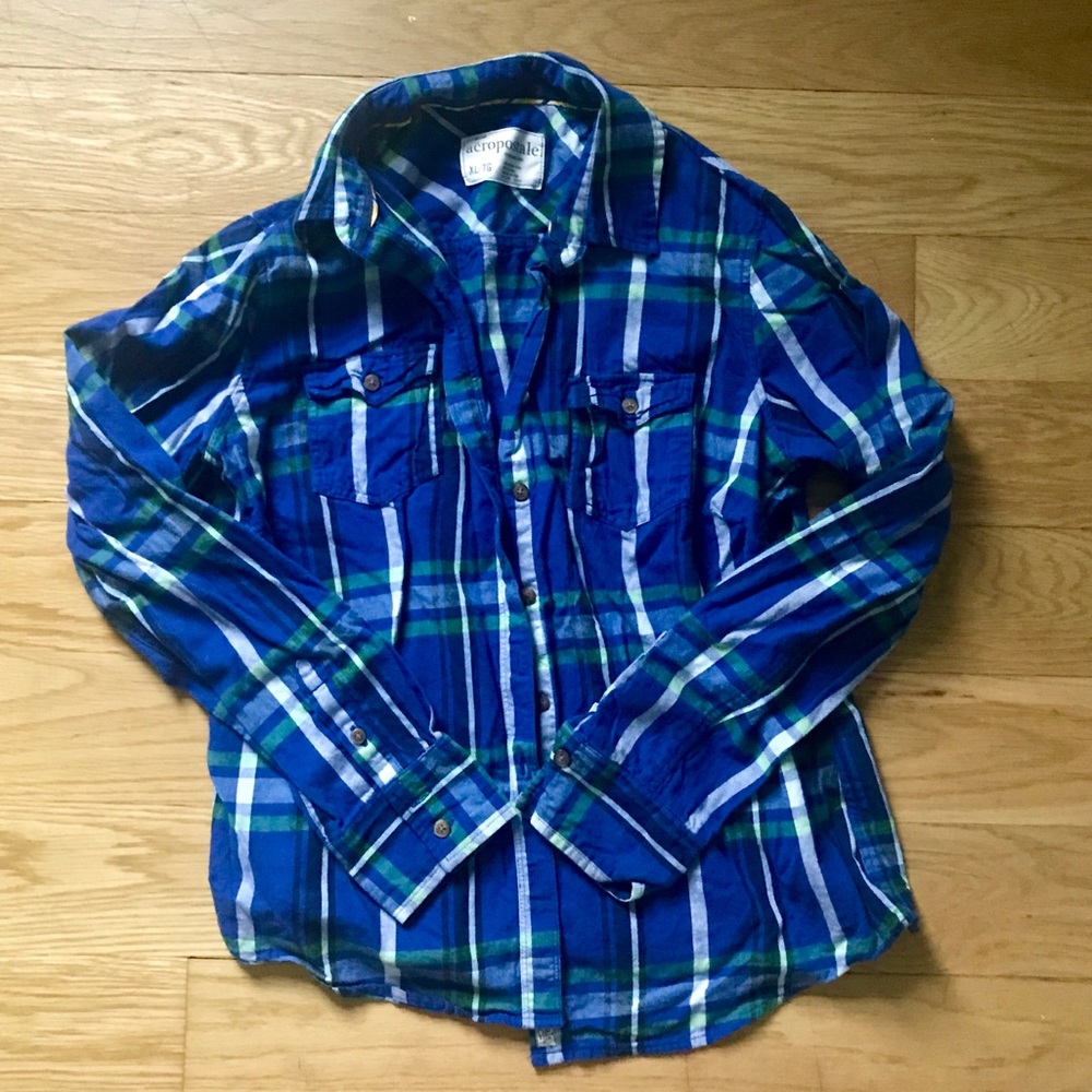 Blue and Green Flannel